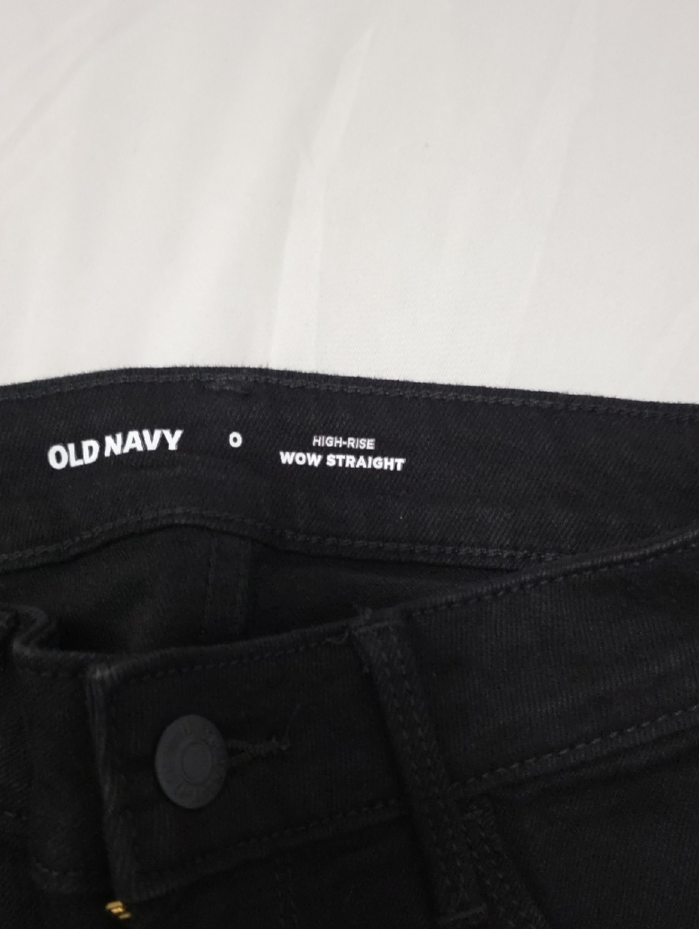 Old Navy High Rise WOW Straight Black Jeans Womens Size 0 - Picture 5 of 7